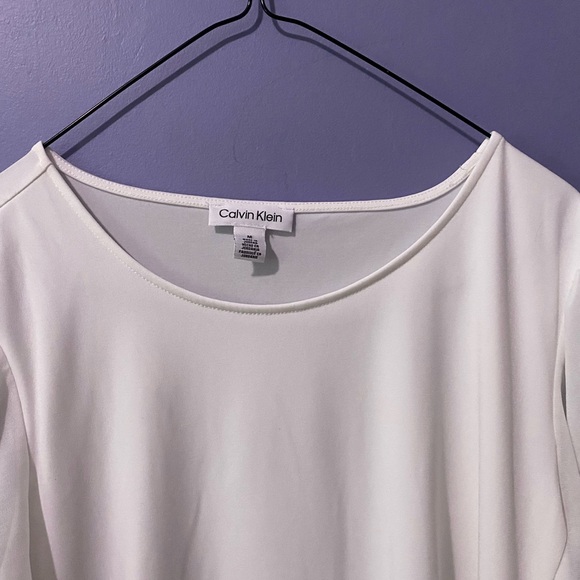 Calvin Klein white formal blouse - Picture 7 of 7